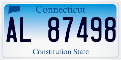 CT license plate AL87498