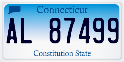 CT license plate AL87499