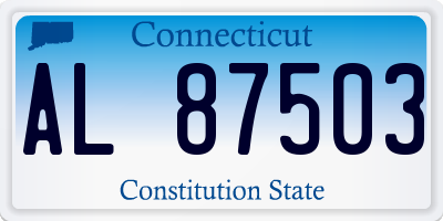 CT license plate AL87503