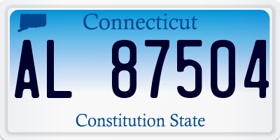 CT license plate AL87504