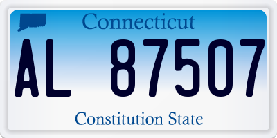 CT license plate AL87507