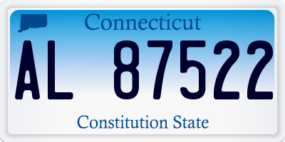 CT license plate AL87522