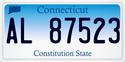 CT license plate AL87523