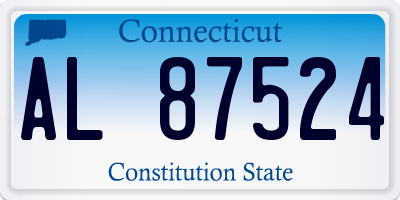 CT license plate AL87524
