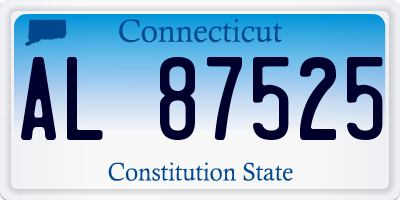 CT license plate AL87525