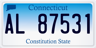 CT license plate AL87531