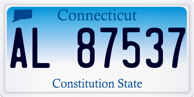 CT license plate AL87537