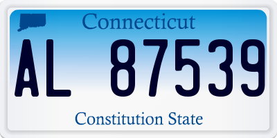 CT license plate AL87539