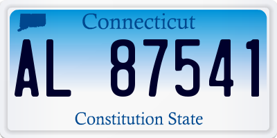 CT license plate AL87541