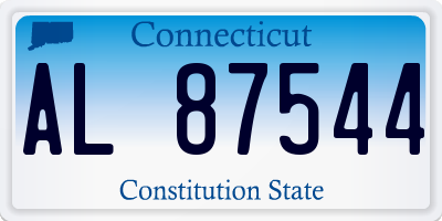 CT license plate AL87544
