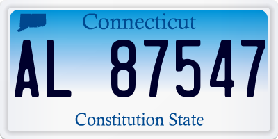 CT license plate AL87547