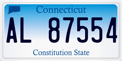 CT license plate AL87554