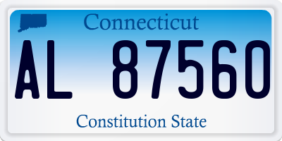 CT license plate AL87560
