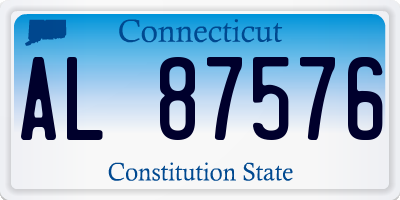 CT license plate AL87576
