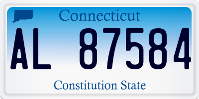 CT license plate AL87584