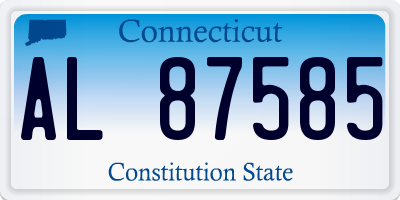 CT license plate AL87585