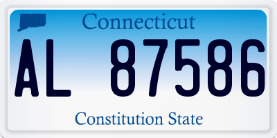 CT license plate AL87586
