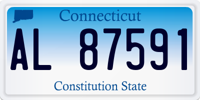 CT license plate AL87591