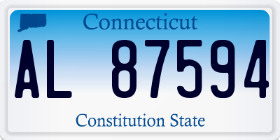 CT license plate AL87594