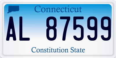 CT license plate AL87599