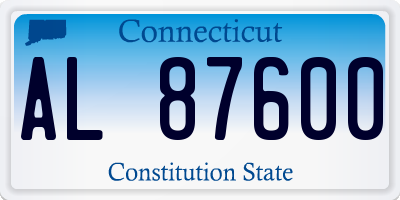 CT license plate AL87600