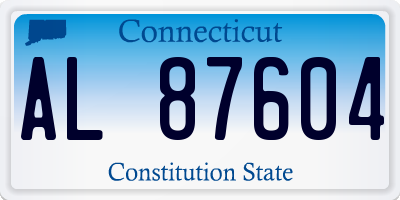 CT license plate AL87604