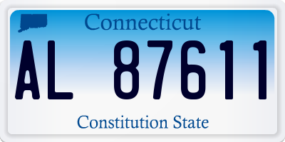 CT license plate AL87611