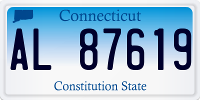 CT license plate AL87619