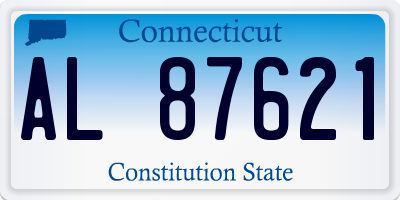 CT license plate AL87621