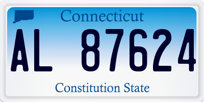 CT license plate AL87624