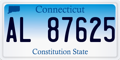 CT license plate AL87625