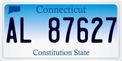 CT license plate AL87627