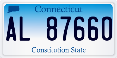 CT license plate AL87660