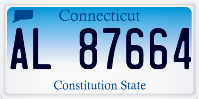 CT license plate AL87664