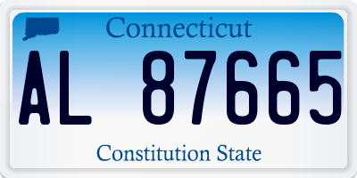 CT license plate AL87665