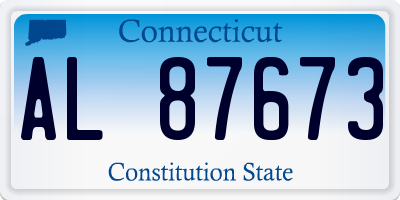 CT license plate AL87673