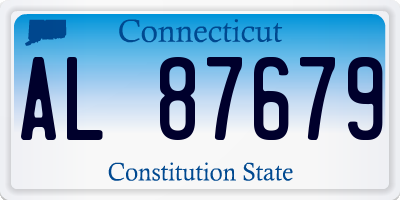 CT license plate AL87679