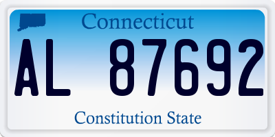 CT license plate AL87692