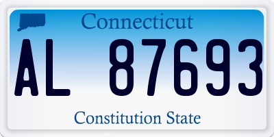 CT license plate AL87693