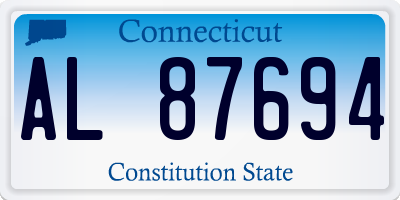 CT license plate AL87694