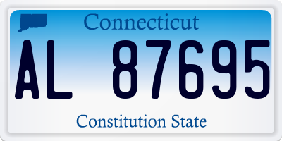 CT license plate AL87695