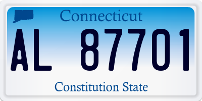 CT license plate AL87701