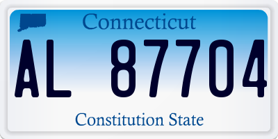 CT license plate AL87704