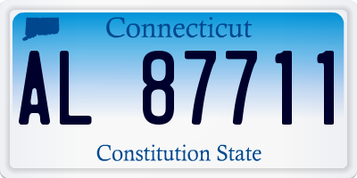 CT license plate AL87711