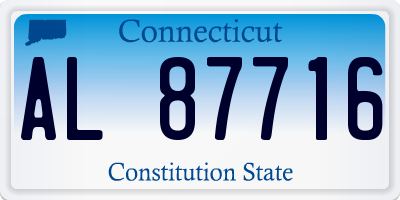 CT license plate AL87716