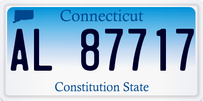 CT license plate AL87717