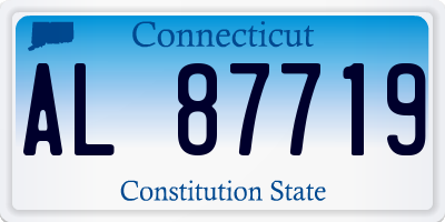 CT license plate AL87719