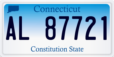 CT license plate AL87721