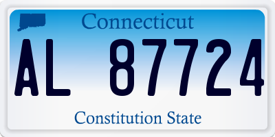 CT license plate AL87724