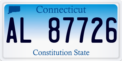 CT license plate AL87726
